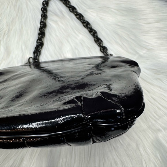 Vintage 60’s Saber Black Patent Handbag - Picture 6 of 16